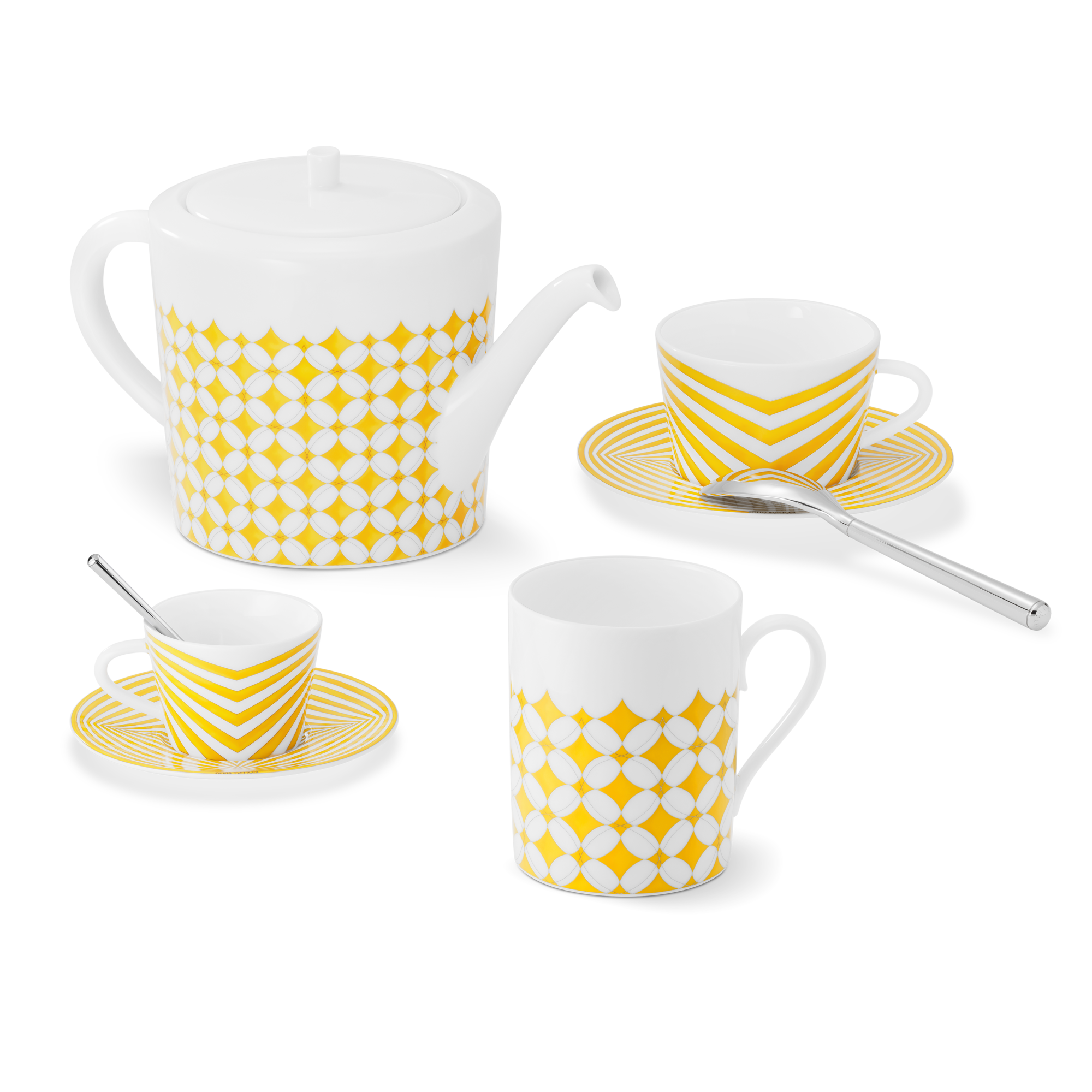 Dolce Vita Set Of 2 Coffee Cups And Saucers - Trunks, Travel and